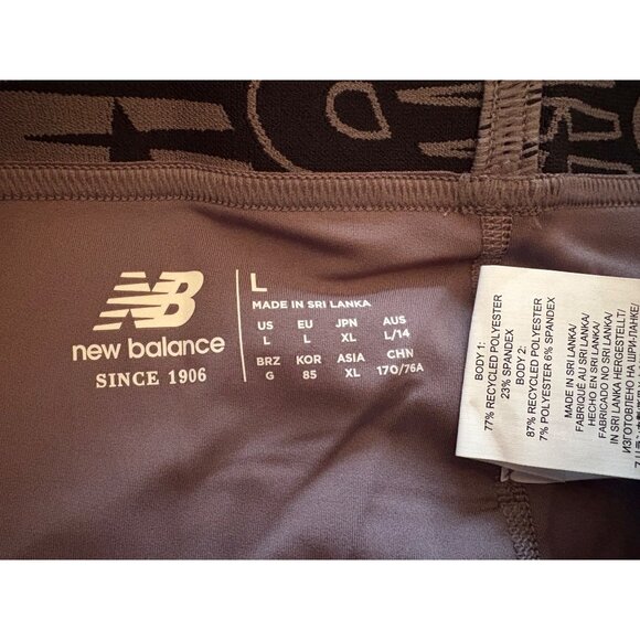 New Balance NWT Relentless Crossover High Rise 7/8 Tight Leggings Large Purple - Picture 7 of 12